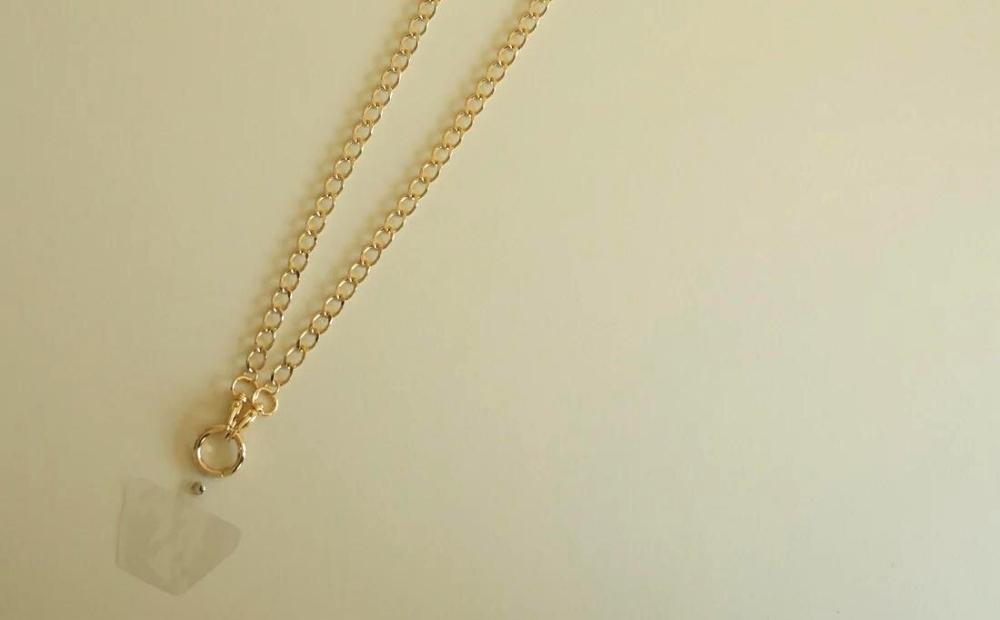 【LENERAオリジナルスマートフォンショルダー】 smartphone shoulder - maro - / gold 【079036】